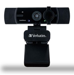 VERBATIM Kamera internetowa Verbatim AWC-03 4K UHD USB 2.0 z podwójnym mikrofonem czarna