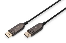 Digitus Kabel DIGITUS połączeniowy hybrydowy AOC DisplayPort 1.4 8K60Hz UHD DP/DP M/M czarny 15m