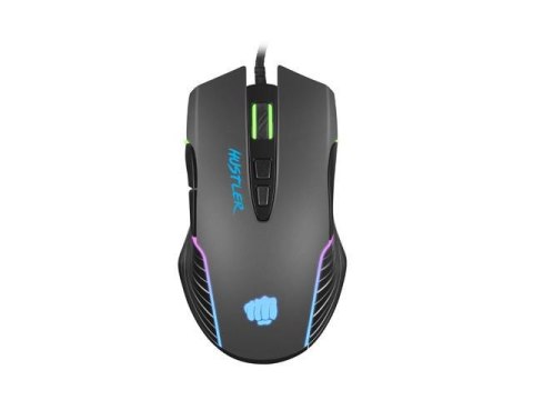 Fury Mysz przewodowa Fury Hustler optyczna Gaming 6400 DPI czarna RGB