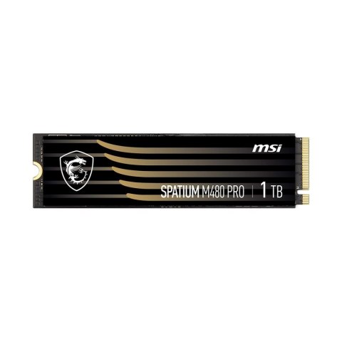 MSI Dysk SSD MSI SPATIUM M480 Pro 1TB PCIe 4.0 NVMe M.2 2280 (7400/6000 MB/s) 3D NAND