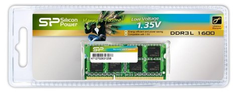 SILICON POWER Pamięć SODIMM DDR3 Silicon Power 8GB (1x8GB) 1600MHz 1,35V 512x8