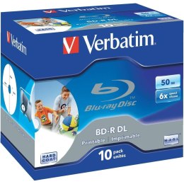 VERBATIM BD-R DL Verbatim 6x 50GB (Jewel Case 10) Blu-Ray Printable