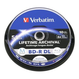 VERBATIM BD-R DL Verbatim M-Disc 50GB 6x Inkjet Printable (Spindle 10)
