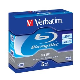 VERBATIM BD-RE Verbatim 2x 25GB (Jewel Case 5) Blu-Ray WHITE BLUE