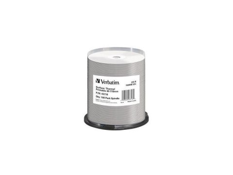 VERBATIM CD-R VERBATIM 52x Cake 100 szt AZO Thermal Nadruk