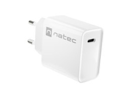 Natec Ładowarka sieciowa Natec Ribera 1x USB-C 20W biała