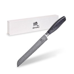 SHIORI Nóż do pieczywa Shiori Kuro Surai ze stali damasceńskiej