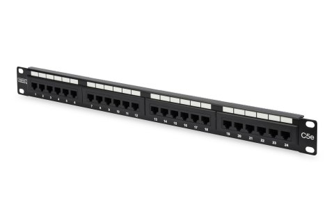 Digitus Patch panel DIGITUS 19" 24x RJ45 UTP kat. 5e 1U