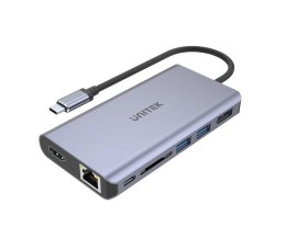 UNITEK Hub USB-C Unitek D1056A, 2x USB 3.1, HDMI, DP, RJ45, SD