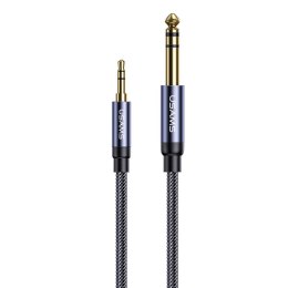 USAMS Kabel Audio Usams SJ539 Jack 3,5mm/6,35mm 1,2m czarny