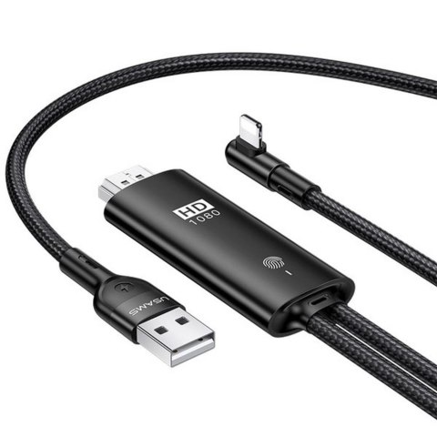 USAMS Kabel USB Usams U53 HDMI - Lightning 2m czarny