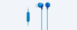 Sony Słuchawki handsfree mikrofon MDR-EX15AP Blue