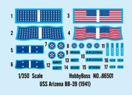 Hobby Boss Model plastikowy USS Arizona BB-39 (1941)