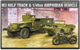 Academy M3 Half Track an d 1/4 Ton Amphibian Vehicle