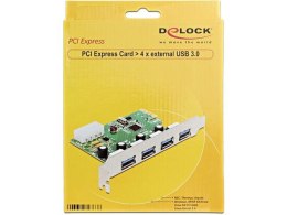 Delock Karta PCI Express -> USB 3.0 4-port NEC