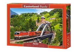 Castor Puzzle 500 elementów, Pociąg na moście