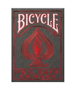 Bicycle Karty Metalluxe czerwone