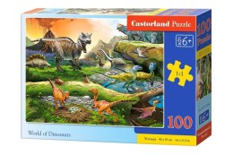 Castor Puzzle 100 elementów - Świat dinozaurów