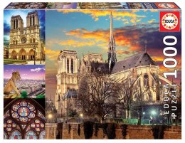 Educa Puzzle 1000 elementów Notre Dame Kolaż