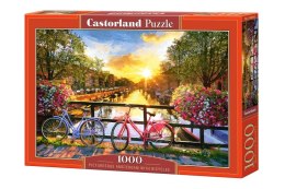 Castor Puzzle 1000 elementów Malowniczy Amsterdam z rowerami