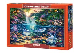 Castor Puzzle 1500 elementów Delfiny Raj w dżungli