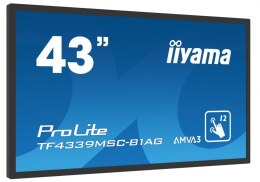 IIYAMA Monitor wielkoformatowy 43 cale TF4339MSC-B1AG,AMVA,HDMIx2,DP,RJ45,IP54,24/7,POJ.12p