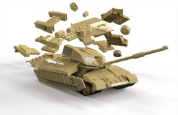 Airfix Model Quickbuild Challenger Tank Desert
