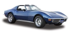 Maisto Model kompozytowy Chevrolet Corvette 1970 1/24 niebieski