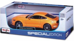 Maisto Model kompozytowy Ford Mustang GT 2015 pomarańczowy 1/24