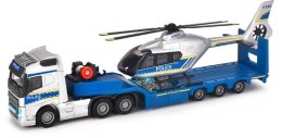 Majorette Zestaw policyjny Majorette Grand Volvo ciężarówka + helikopter 35 cm