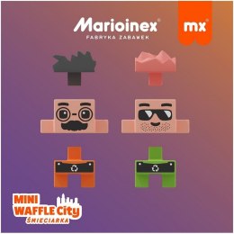 Marioinex Klocki Waffle mini - Śmieciarka 148 elementów