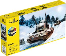 Heller Model plastikowy Starter Set Działo Przeciwlotnicze Gepard
