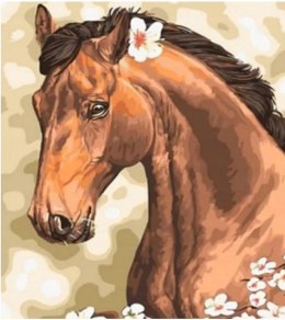 Norimpex Diamentowa mozaika - Koń z kwiatkiem