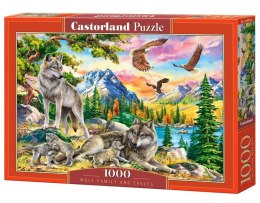 Castor Puzzle 1000 elementów Wilcza rodzina i orły