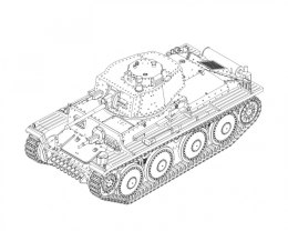 Hobby Boss Model plastikowy German Sd.Kfz 171 PzKpfw Ausf A 1/48