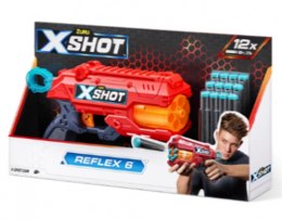 ZURU X-Shot Wyrzutnia pomarańczowa EXCEL REFLEX (12strzałek )