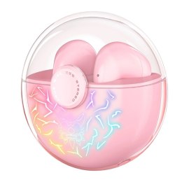 Onikuma Słuchawki bezprzewodowe douszne gamingowe T35 różowe