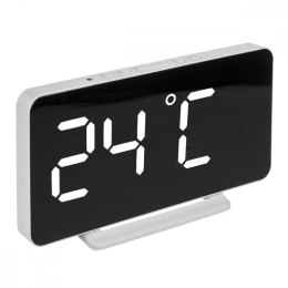 GreenBlue Zegar z alarmem i funkcją termometru GB383 Biały
