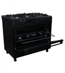 Ravanson Kuchnia gazowo-elektryczna 90 cm KWGE-K90 Cheff Modern Black