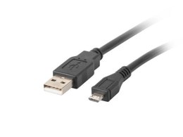 LANBERG Kabel USB 2.0 Lanberg micro AM-MBM5P 0,3m czarny