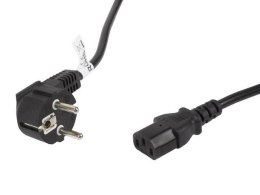 LANBERG Kabel zasilający Lanberg CEE 7/7 -> IEC 320 C13 5m VDE czarny