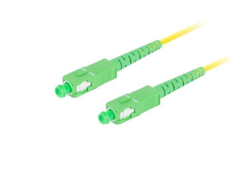 LANBERG Patchcord światłowodowy Lanberg SM SC/APC-SC/APC SIMPLEX 3.0MM LSZH G657A1 0.5m żółty