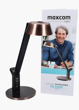 MAXCOM Lampka biurkowa MaxCom ML4400 Lumen, miedziany