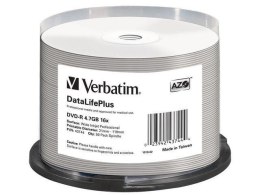 VERBATIM DVD-R Verbatim 4.7GB X16 AZO DL+ printable NO ID (50 Cake)