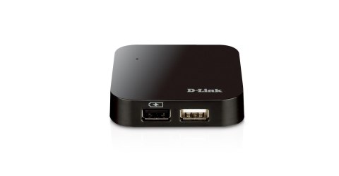 D-LINK Hub USB D-Link DUB-H4/E 4xUSB 2.0 czarny