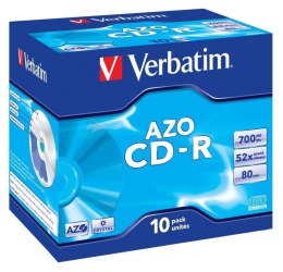 VERBATIM CD-R Verbatim 52x 700MB (Jewel Case 10) CRYSTAL