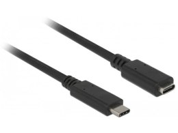 Delock Przedłużacz USB 3.1 Delock C(M) - C(F) 1m czarny