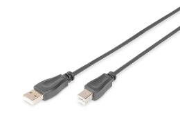 Digitus Kabel drukarkowy USB DIGITUS 2.0 A/M - USB B /M 5m czarny