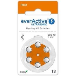 Everactive Baterie do aparatów słuchowych 13 / PR48 everActive ULTRASONIC 13 - 6 sztuk