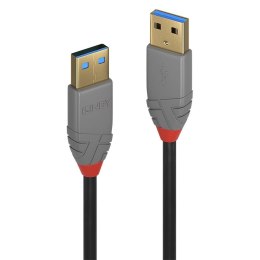 LINDY Kabel USB 3.0 LINDY Type A Cable, Anthra Line 5m Black